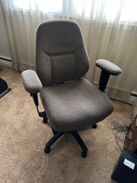 Vintage Grey Fabric Office Chair