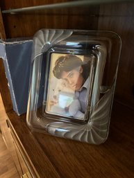 Gorgeous Mikasa Crystal Picture Frame Frosted Glass