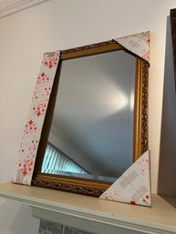 Elegant Decorative Hinged Wall Gold Fancy Mirror Frame