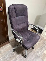 Executive Fabric Office Chair Black With Massage Feature