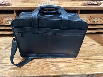 Samsonite Leather Expandable Brief Case Laptop Bag