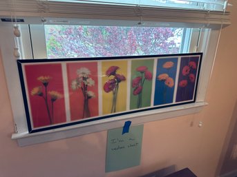 Floral Artwork Print With Different Flowers