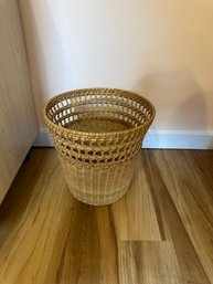 Wicker Trash Can Storage Basket
