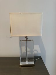Gorgeous Acrylic Block Table Lamp Mini #2 Williams Sonoma