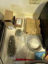 'Assorted Silicon Rubber, Double-Sided Tape, Flat Head Screws, Phil Pan Machine Screws, And Hex Machine Screw