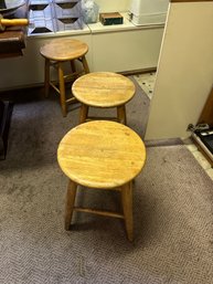 'Set Of 3 Round Stools'