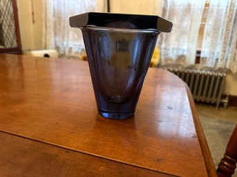 Rare Vase With Octagon Lid Chipped