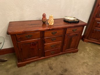 Living Room Storage, Kitchen Sideboard / Buffet Table With 2 Doors And 6 Drawers