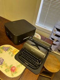 Vintage Remington Rand Typewriter With Original Case,