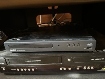 Magnavox 4 Head Hi-fi Stereo, Sanyo Bluray Disk Player