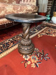 Antique Pedestal Side Table