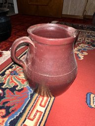 Vintage Brown Stoneware Pitcher