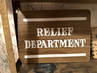 Relief Department Plaque