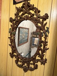 Vintage Hand Carved Mirror