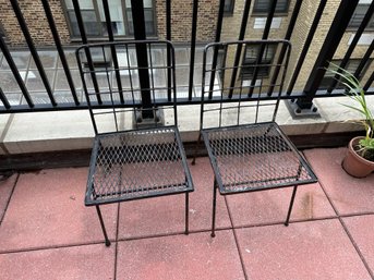 2-Piece Metal Chair Set