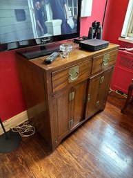 MCM Mid Century Modern Huanghuali Two-Drawer Cabinet