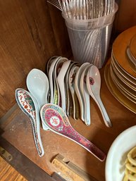 Assorted Chinese Porcelain Spoons