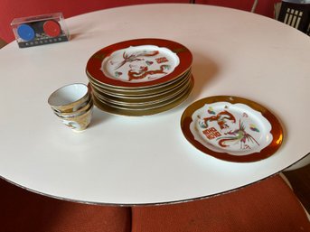 Chinese Tableware Set - 9 Pcs. Plate - 3 Pcs. Cups