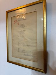 Framed Poem