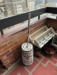 Antique Wood Butter Churn Cedar