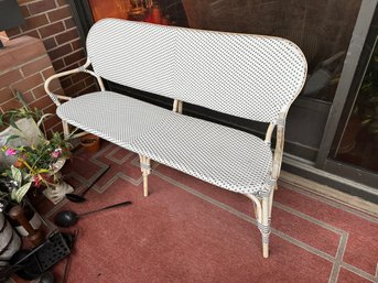 Outdoor Wooden French Bistro Style Bench