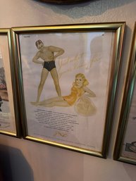 Boy And Girl In Swimsuit Ad Frame