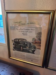 1938 Vintage Packard Advertisement Framed