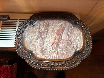 Marble And Wood Tray