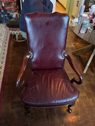 Vintage Brown Leather Executive Chair