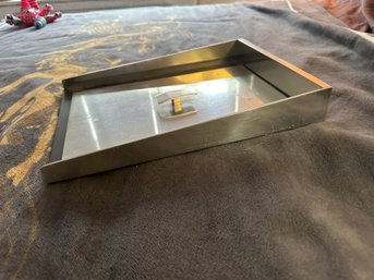 Stainless Steel Rectangular Paper Holder With Cover