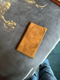 Leather Long Wallet  Mustard Yellow Colour