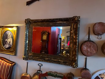 Bronze Gold Black Rich Gilt Style Large Ornate Mirror