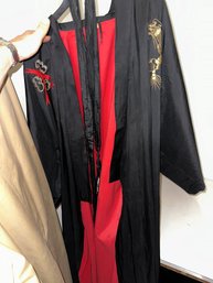 Vintage Japanese Black Silk Kimono