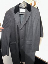 Aquascutum Regent Street London - Grey Wool Trench Coat - Made In England