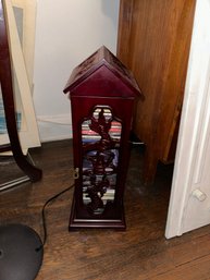 Wood Carved CD Tower Or Storage Size: 24.5 Tall