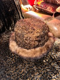 Brown Mink Fur Hat Custom Georgia Hughes New York Handmade