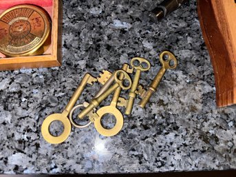 Brass Skeleton Keys