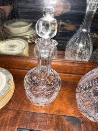 Crystal Cut Glass Vintage Decanter With Stopper