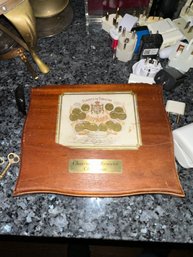 Cigar Box With Assorted Buttons And Cufflinks