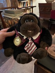 Vintage 90s RARE Brown Nose Gorilla Talks Collectible Plush Stuffed Toy Doll