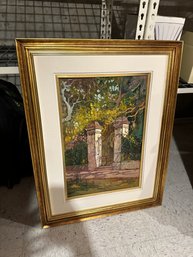 Vintage Hand Painted Artwork Framed - Signed