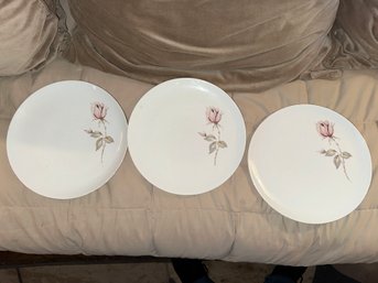 Johann Haviland Bavaria Summer Rose Dinner Plate - 3 Piece Set