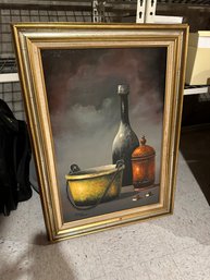 Vintage M.Morgan Still Life Oil Painting Framed - Signed