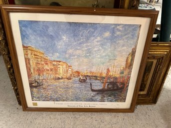 Vintage Art Print Of Venice City