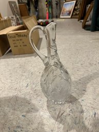 Cut Clear Glass Crystal Decanter