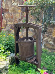 Vintage Wine Press Extremely Heavy Must Be Able To Remove On Your Own