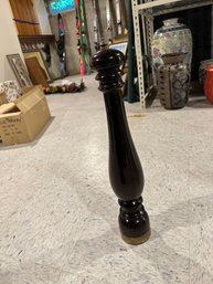 Black Peppermill With Wood Dome