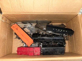 Box Of Lionel Trains And Rails