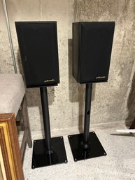 Set Of 2 Polk Audio Sound Speaker Stands