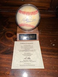 Mike Schmidt Authenticated And Autographed Baseball